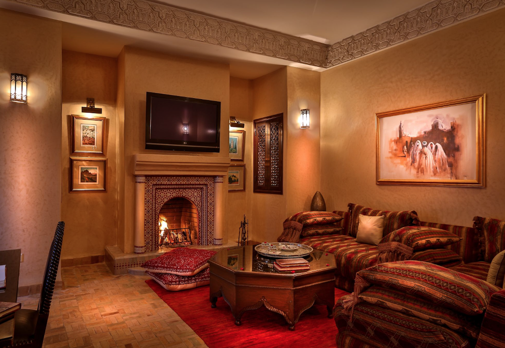 inside suite at Riad Kniza Marrakech