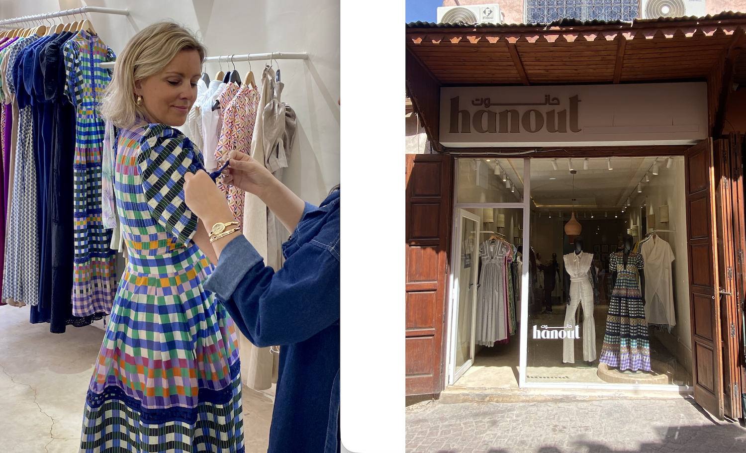 Hanout Boutique dress shop Marrakech