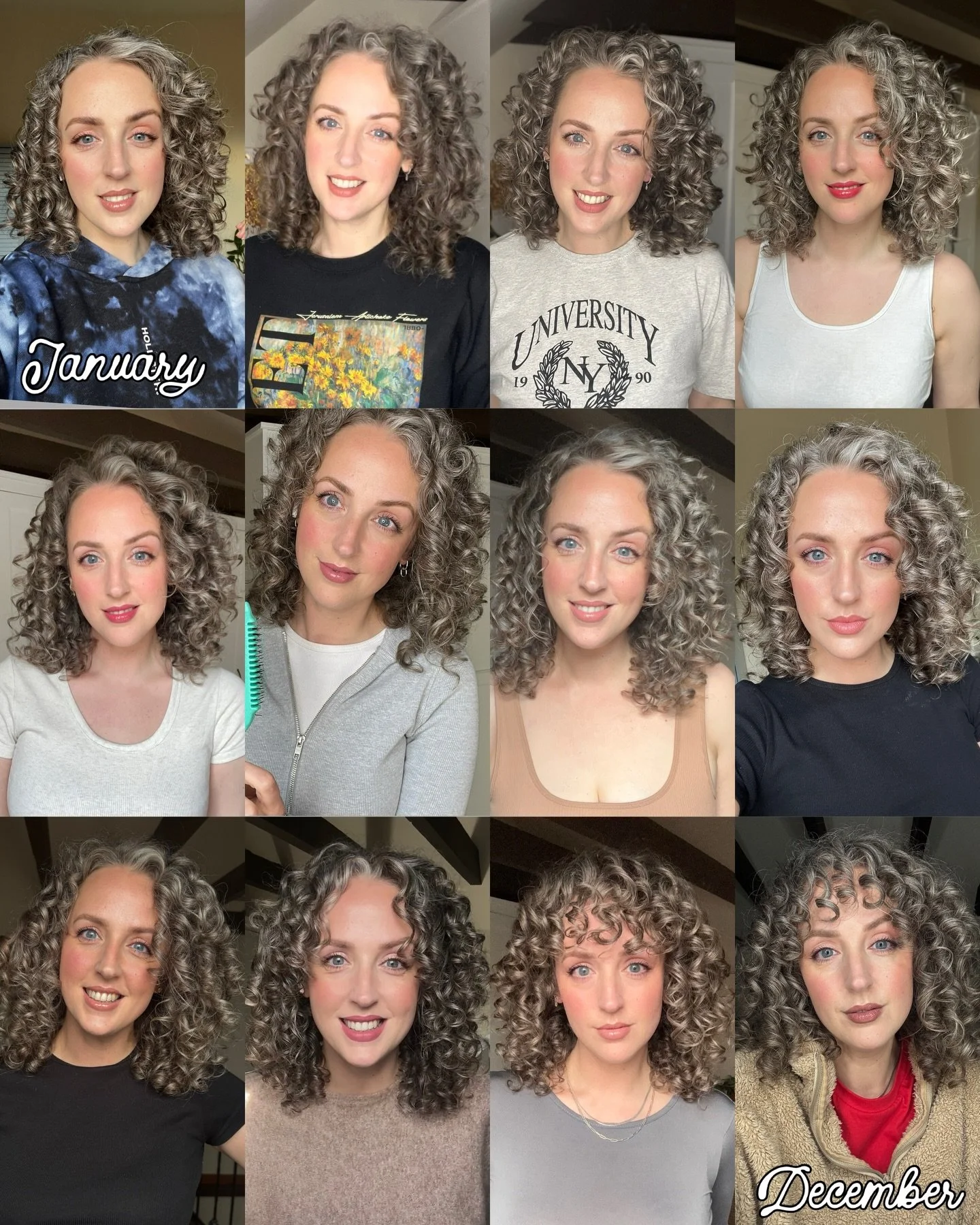A whole years of curls 2025! This is the year I got an actual new hairstyle for the first time in what feels like ever 🤣 This month also marks 9 years on my curly journey 🤯

I would love to see your year of curls! tag me if you do your own one #cur