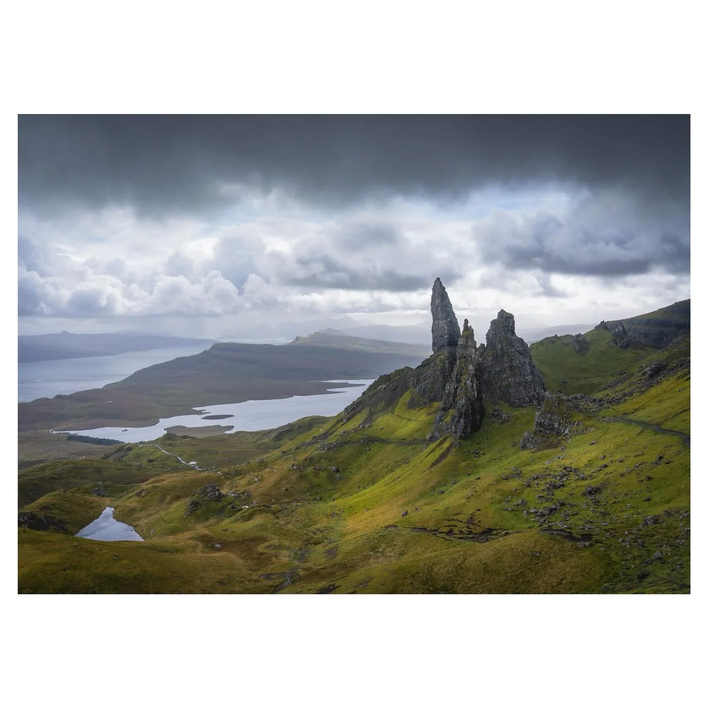 An unusually representative image from me today. I recently spent some time on the west coast of Scotland and had a couple of days on the Isle of Skye. Climbed up to this most iconic spot and it didn&rsquo;t disappoint - despite the torrential rain. 