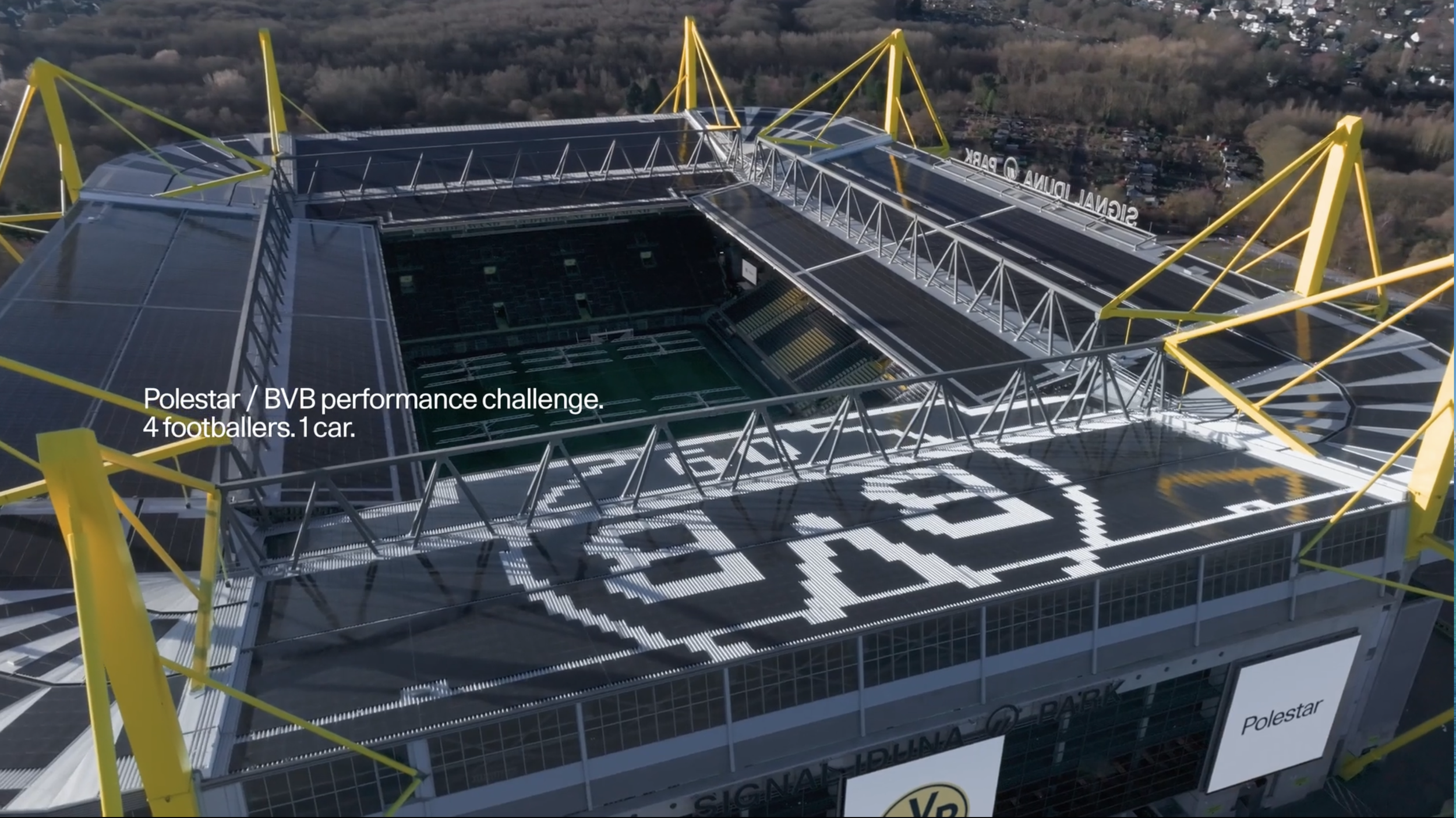 BVB performance challange 4 footballers 1 car