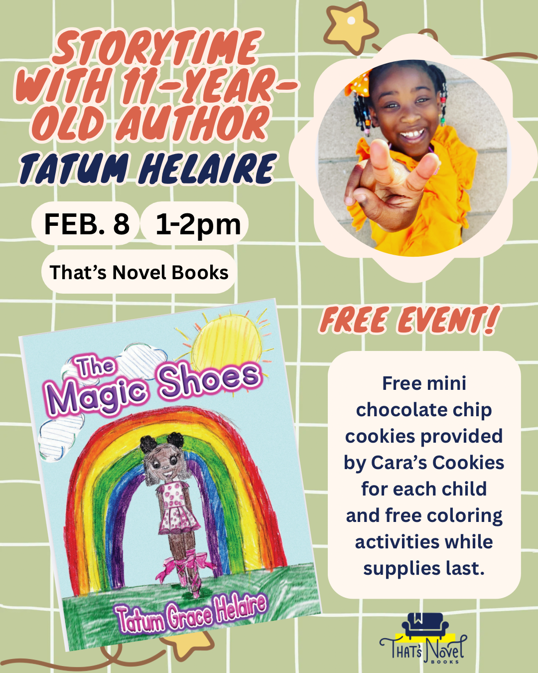 Story Time with 11-year-old Local Author Tatum Helaire