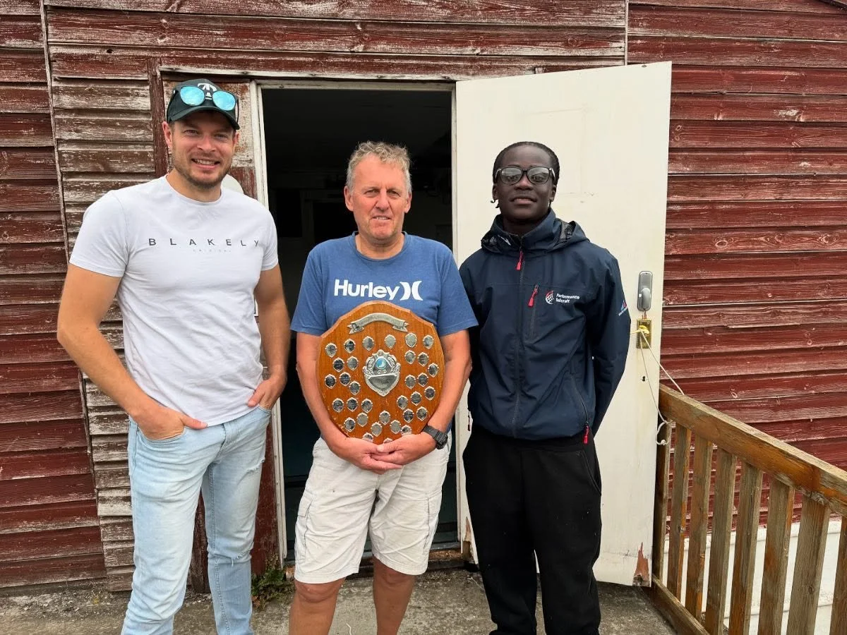 @horeyvp wins from @corneille_leprincesailing and @peteredel2 for the Presidents Trophy. #kgsc #kinggeorgesc #ilca #ilca7 #ilca6 #solo