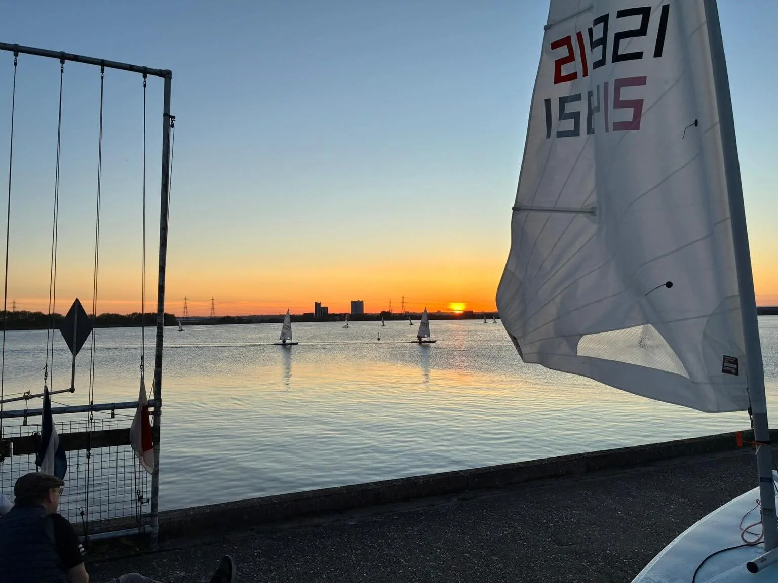 Thursday evening sailing has now started, and what a start to the Sunset Series #kgsc #kinggeorgesc #ilca #wind