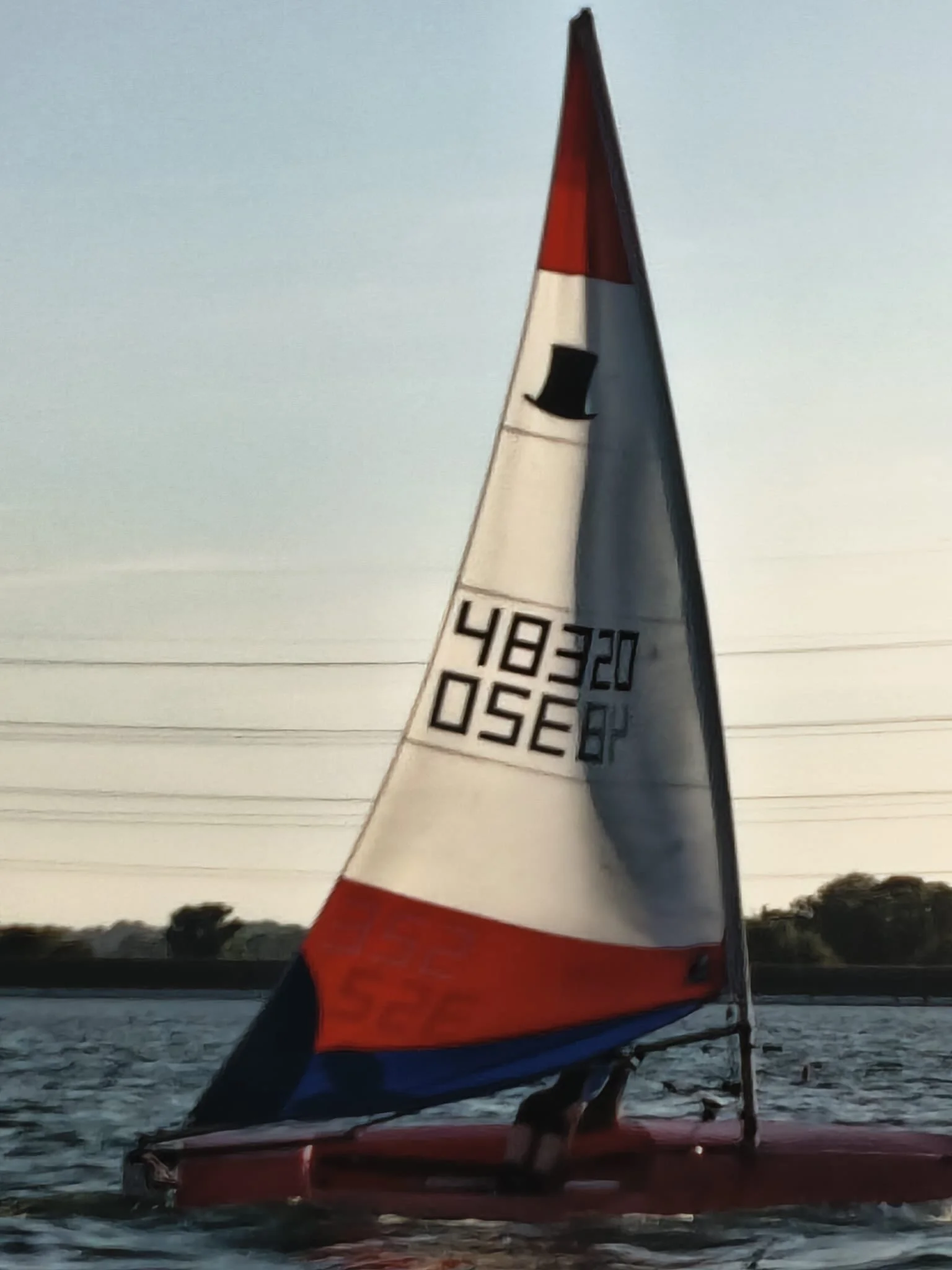 Thursday evening sailing @kinggeorgesc #topper #ilca #iso #solo #winging