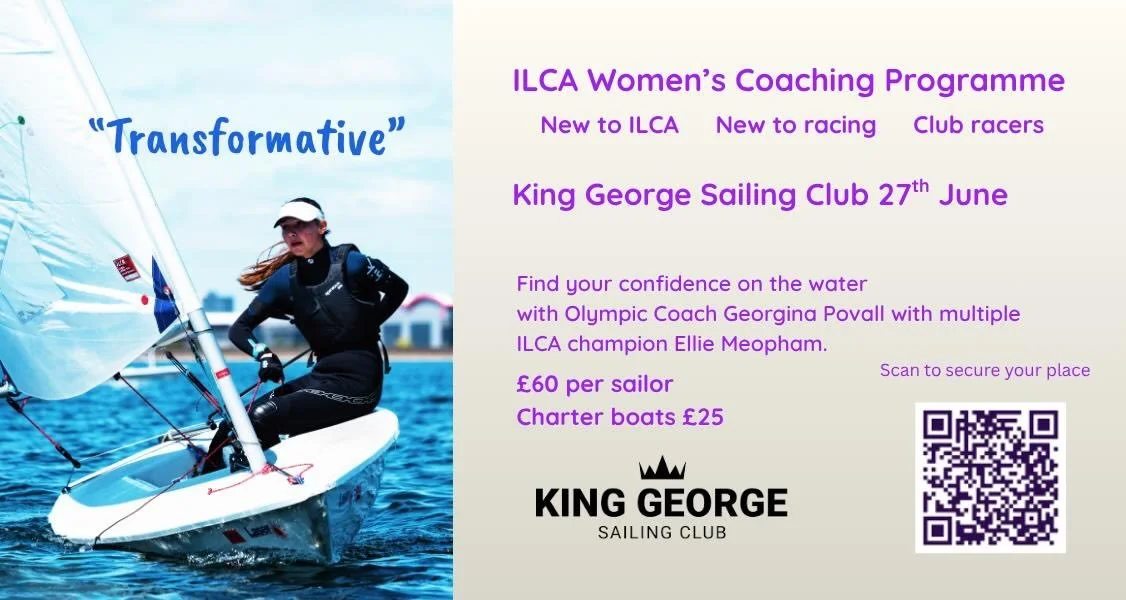 ILCA Women&rsquo;s Coaching Day - 27th June - come and join us - scan the QR code #kgsc #ilca