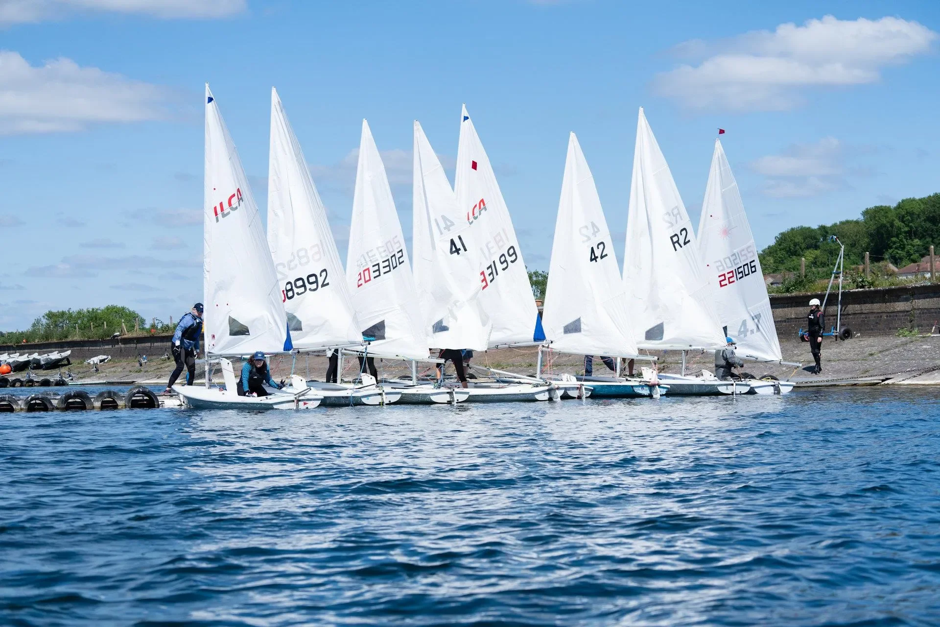  ILCA Women flourish in strong winds at King George Sailing Club