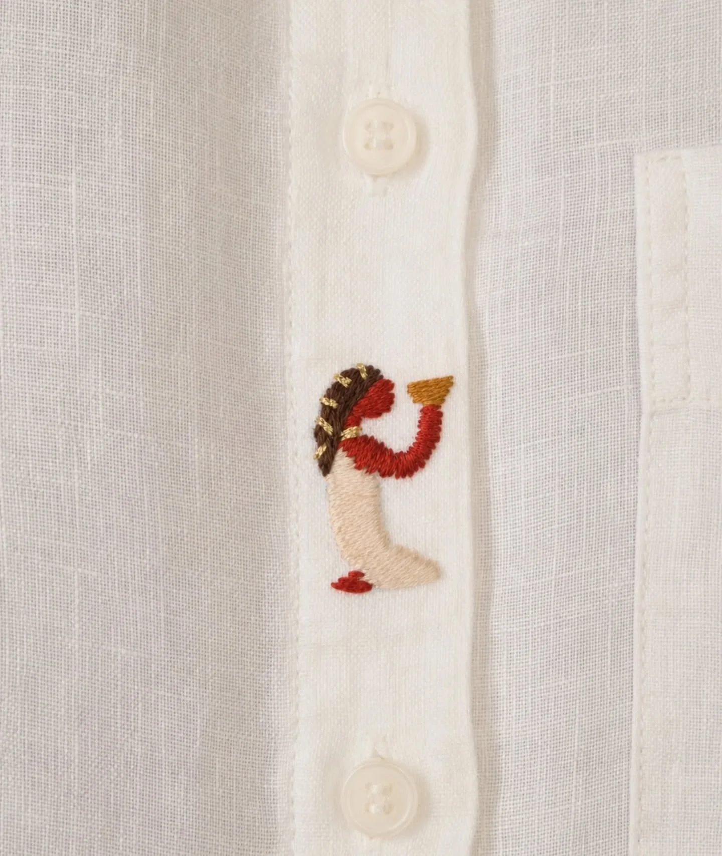 Thrilled to present a limited collection of Egypt-inspired shirts at the Calouste Gulbenkian Museum as part of the Arte &amp; Moda exhibition

This collection features a limited series of white linen shirts, delicately hand-embroidered with hieroglyp