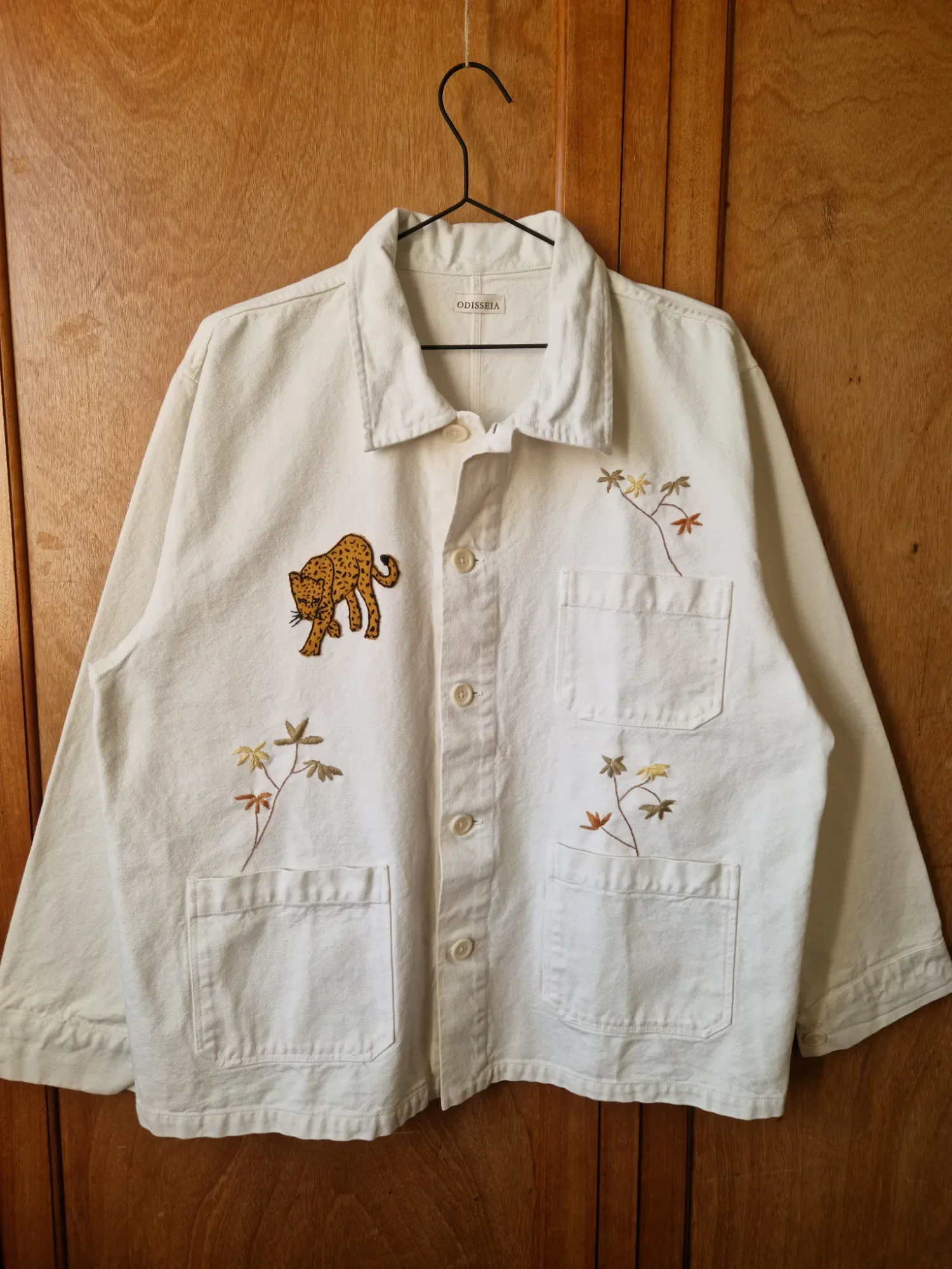 LEOPARD WHITE JACKET