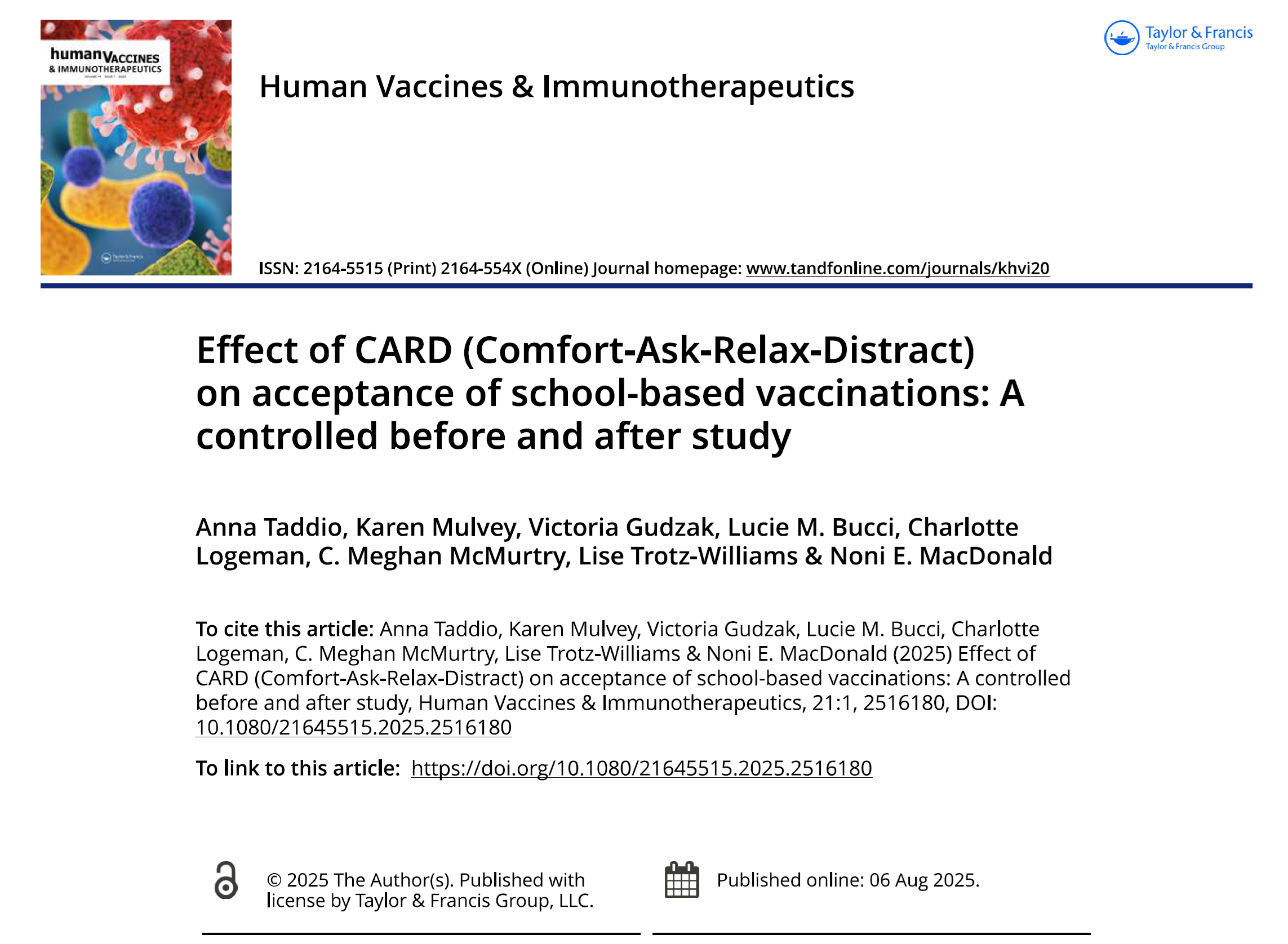 Improving school vaccine uptake 