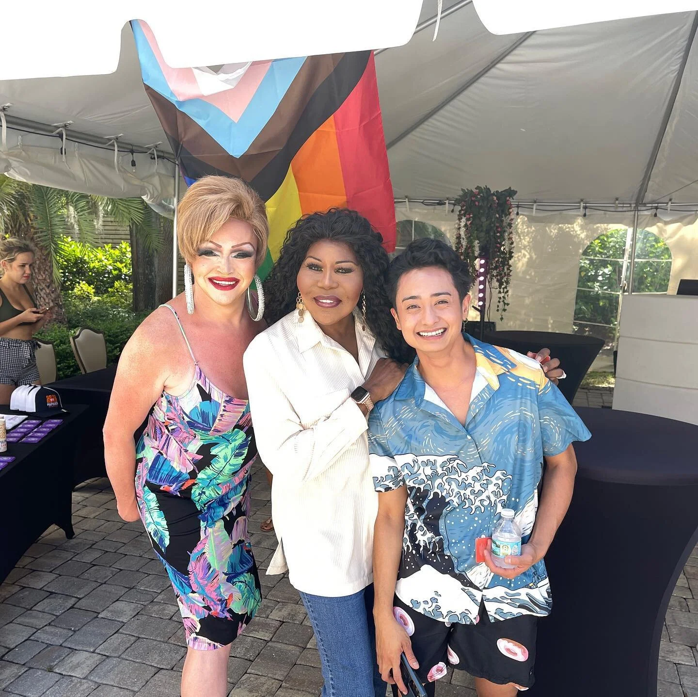 The entertainment has arrived! 

#dunedinpride #dunedinpridefl #pride #pridemonth #prideweek #gayflorida #gaycouple #lgbttravel #lgbtq🌈 #gayforflorida #saygay #pridemonth #floridatourism #dunedinfl #vspc #lesbians #twobrides #lgbtqia #stpetepride #t