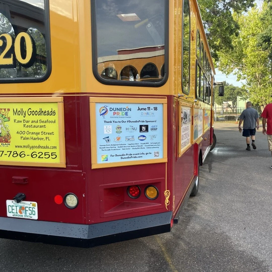 Look what we spotted around town!
Loving this Jolley Trolley ad for #DunedinPride!
If you want to be involved with Dunedin Pride, please let us know... the countdown is on!

#dunedinpridefl #pride #pridemonth #prideweek @dunedinchamber @cityofdunedin