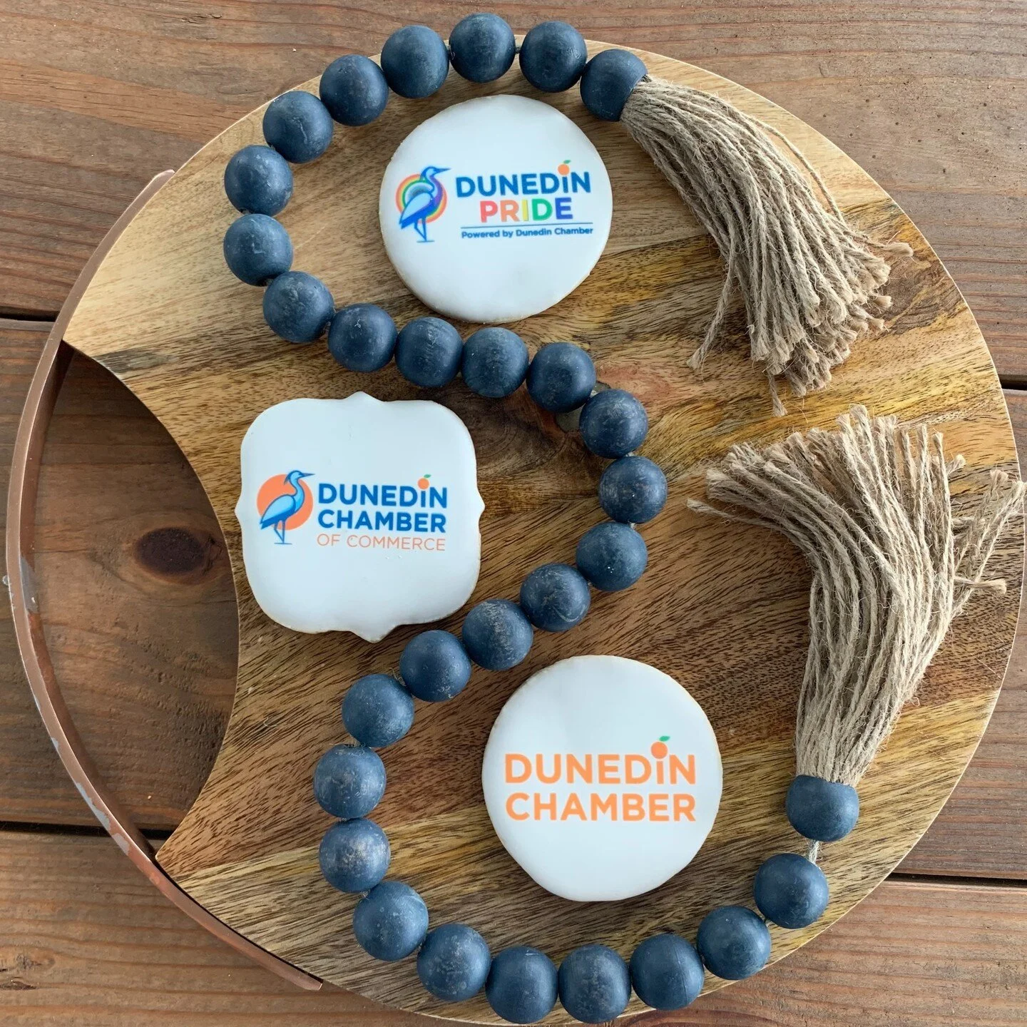 Coming to the Dunedin Pride Gay-Lah tonight? Save room for dessert! These custom-made #DunedinPride cookies by chamber member @sugarpresscookies are scrumptious!