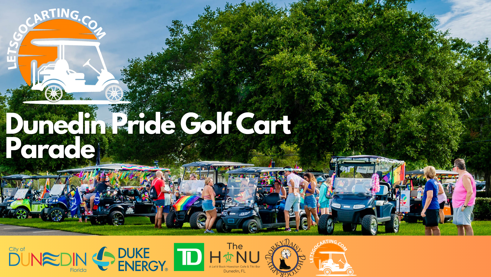 Golf Cart Parade Sponsored by Let’s Go Carting