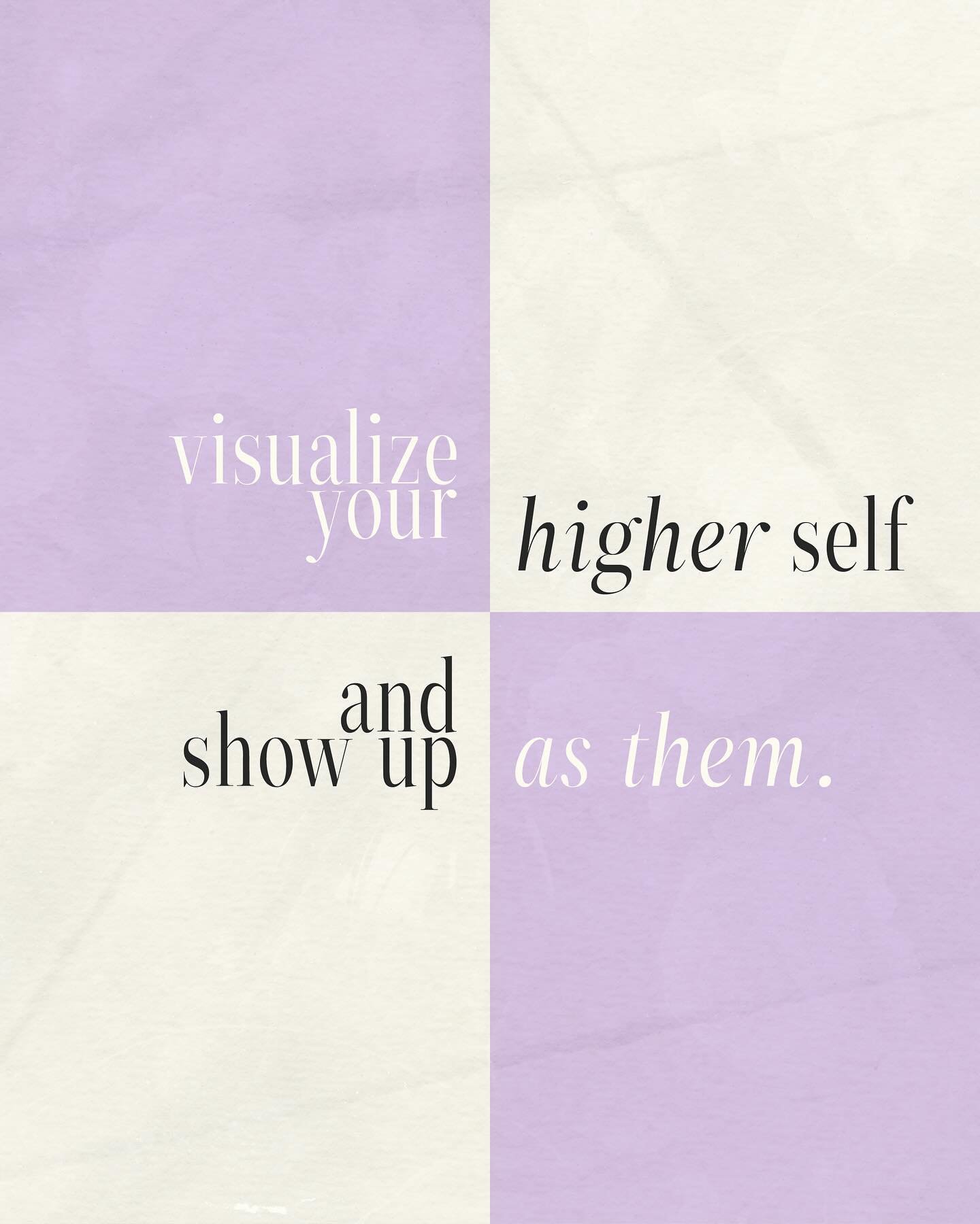 When I find myself feeling out of alignment, seeking the path back to myself, I always come back to these words.

Visualize your highest self, and start showing up as her.

This isn&rsquo;t just a practice of imagination but a deep exploration of the