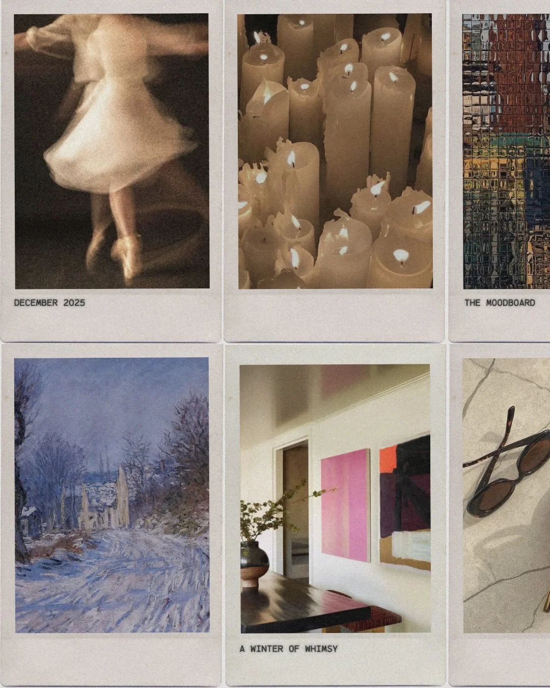 I&rsquo;m writing this from the soft in-between of the season. That strange, shimmering pocket of winter where everything feels a little dreamier and somehow more enchanted than usual.
&nbsp;
December always feels like stepping into a snow globe: the