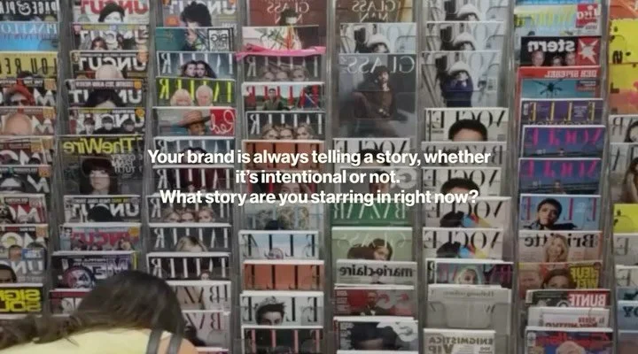 Every brand is always telling a story, whether you mean to or not.
&nbsp;
Not through slogans or perfectly planned content calendars, but through pattern.
Through what you repeat. What you avoid. The roles you keep playing publicly, even when you&rsq