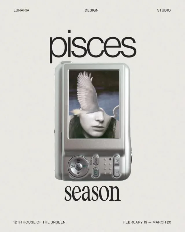 HAPPY PISCES SEASON ♓️

As we move into Pisces season, we&rsquo;re entering the 12th House of the zodiac &mdash; the dreamy, liminal, slightly mysterious part of your chart that rules rest, intuition, endings, and everything happening behind the scen