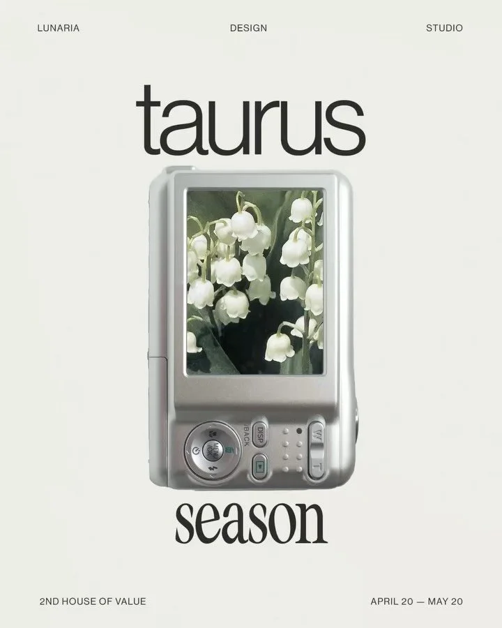 HAPPY TAURUS SEASON ♉️
&nbsp;
After the bold initiation of Aries season, we arrive at a very different (and equally powerful) energy. If Aries is about starting, Taurus is about staying power.
&nbsp;
Taurus season follows the spark of the astrologica