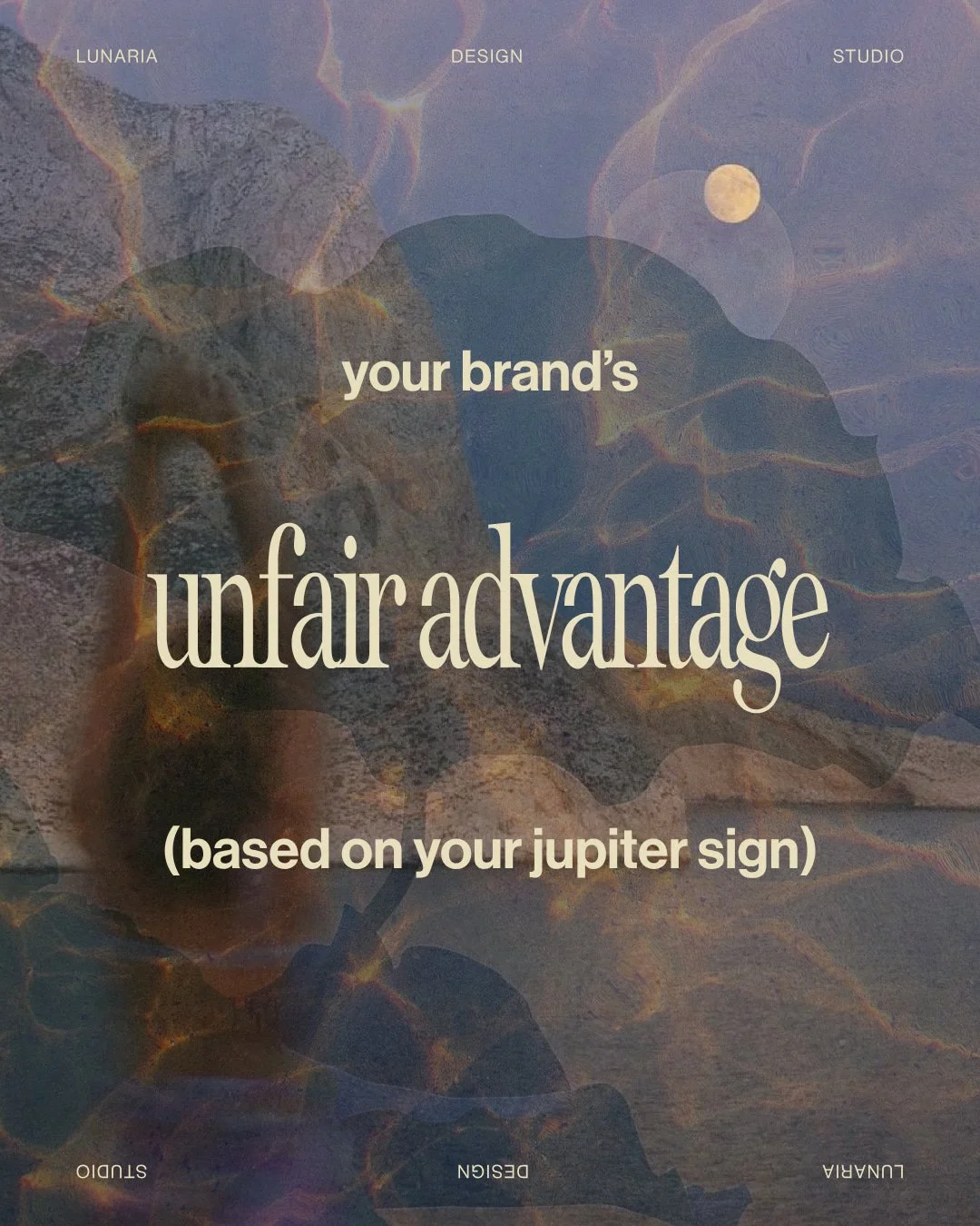 Most business owners spend years trying to manufacture a differentiator. But if you look to Jupiter, you'll find you already have one.

Your Jupiter sign reveals the strength that makes your brand naturally memorable and the thing people keep coming 