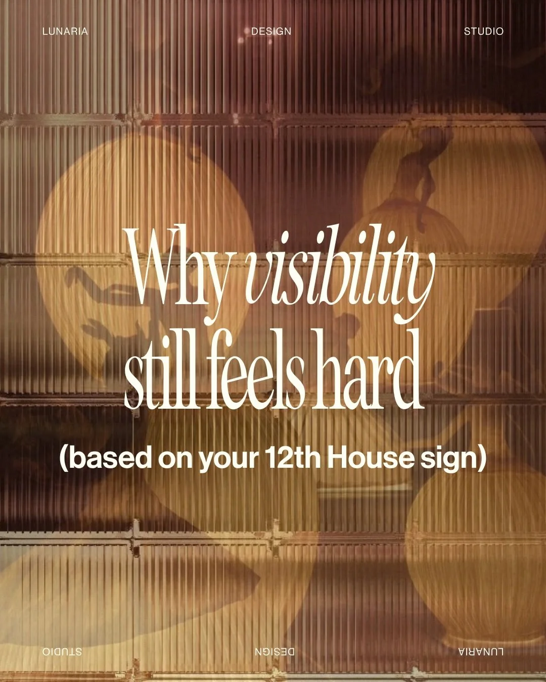 The 12th House rules the hidden self aka the fears and patterns that quietly run underneath it all, shaping how you show up, how much you share, and how safe it feels to be seen.

It also sits right next door to the 1st House which means everything y