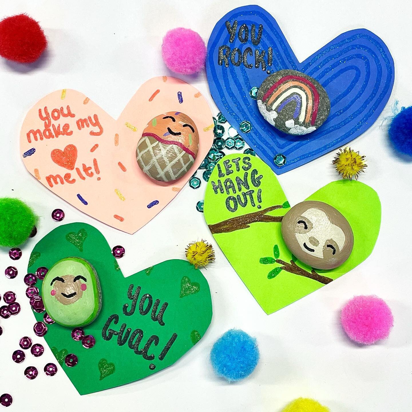 Painted stones for your valentine🥰 how adorable are these hand painted rocks?! Perfect for kids!

#valentines #kids #kidsvalentines #valentineideas #kidscraftclub #kidsactivitiesideas #art #artsandcrafts #craftideas