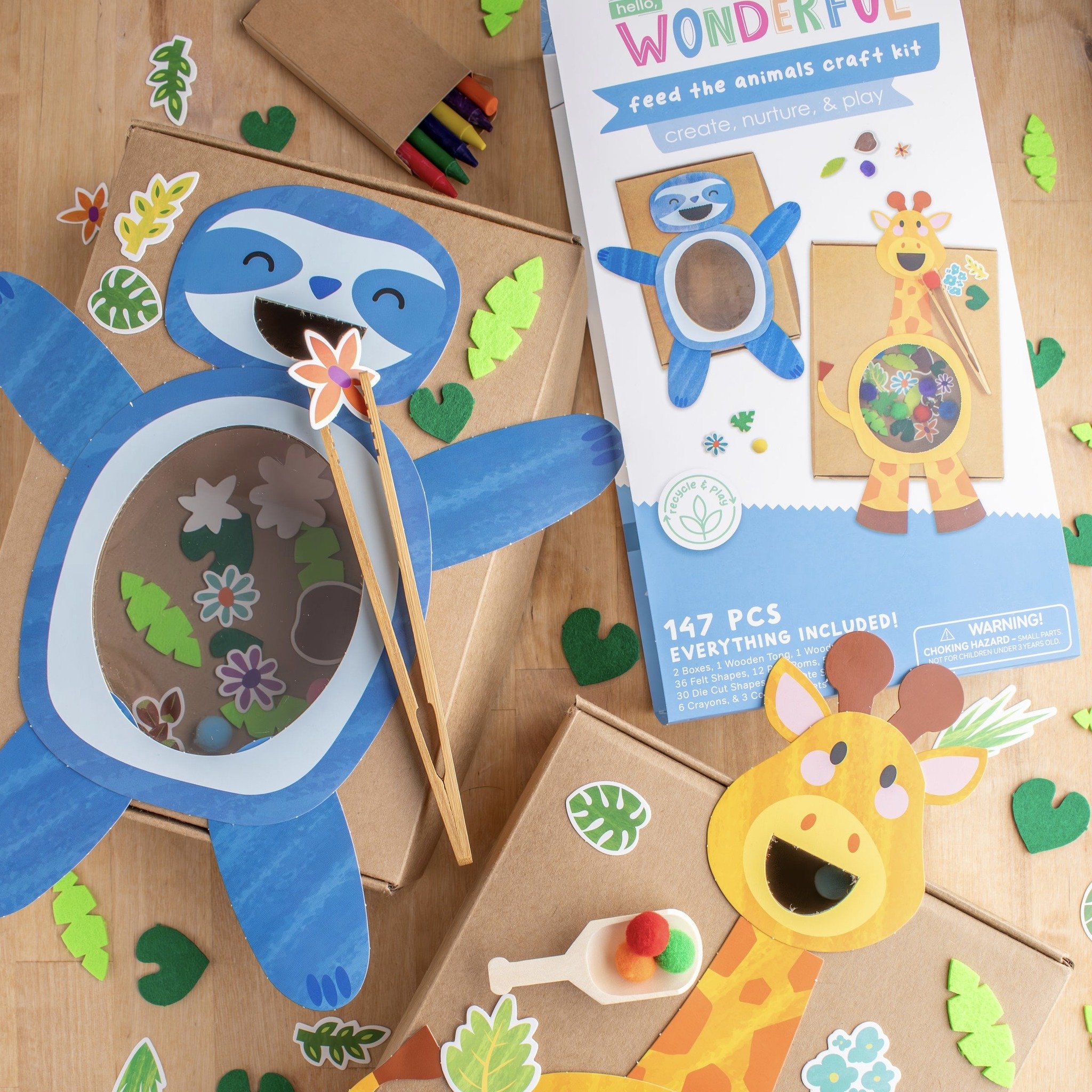 🌎 HAPPY EARTH DAY! 🌎 To celebrate, we thought this was the perfect time to announce the launch of our co-branded line of kid's craft &amp; play kits with @hellowonderful_co ! All made with a planet-friendly approach, the line encompasses tree-house