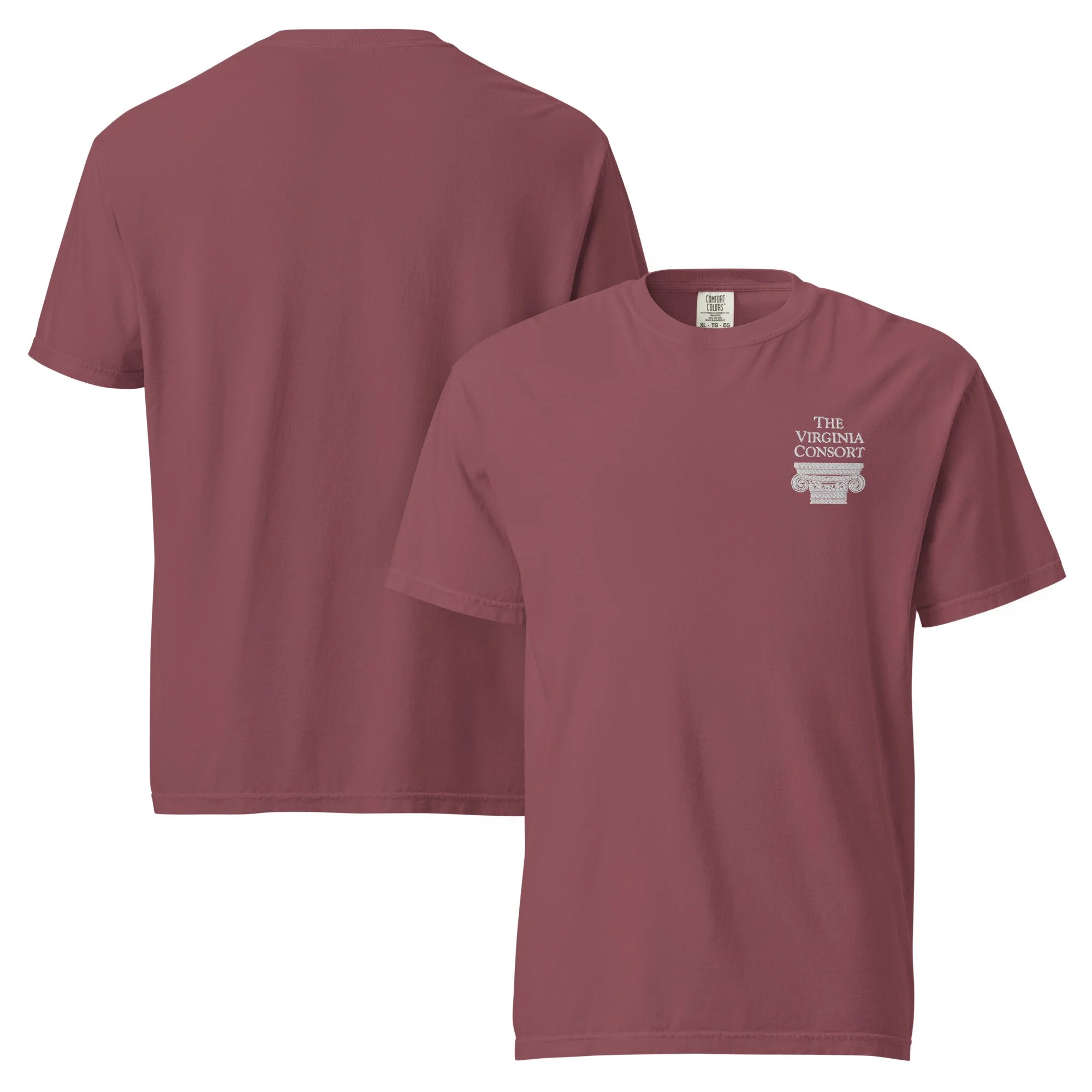 Unisex Comfort Colors T-Shirt with Embroidered Logo