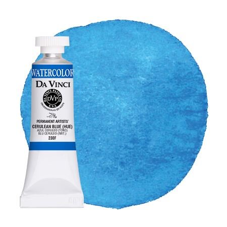 Da Vinci Cerulean Blue Hue artist watercolor paint