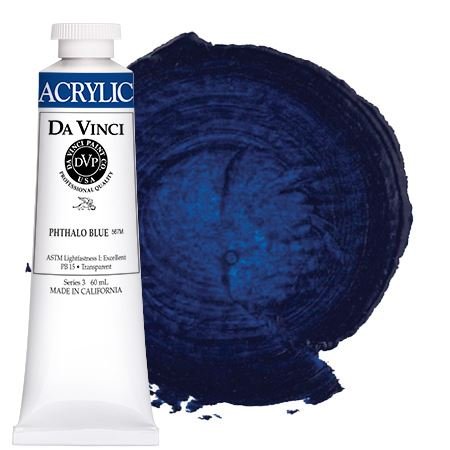 Da Vinci Phthalo Blue artist acrylic paint
