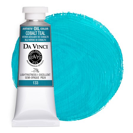 Da Vinci Cobalt Teal artist oil paint