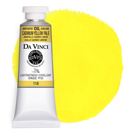 Da Vinci Paints Cadmium Yellow Pale Artist Oil