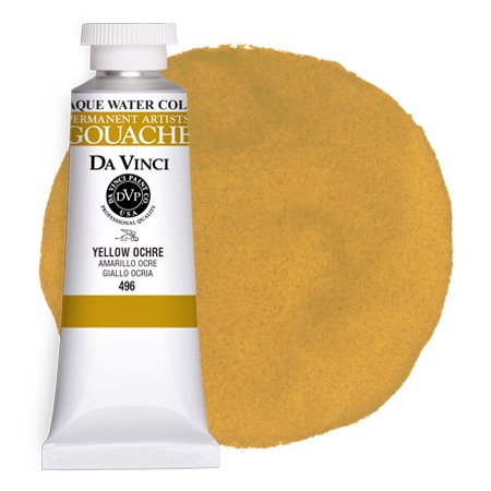Da Vinci Yellow Ochre Artist Gouache Paint