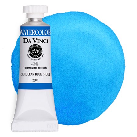 Da Vinci Cerulean Blue Hue Artist Watercolor Paint