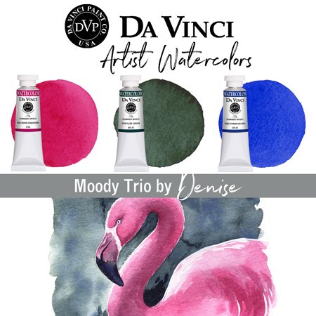 Da Vinci Artist Watercolor Denise's Moody Trio - DaVinciPaints.com