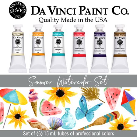 Da Vinci Paints Summer Artist Watercolor Palette Set