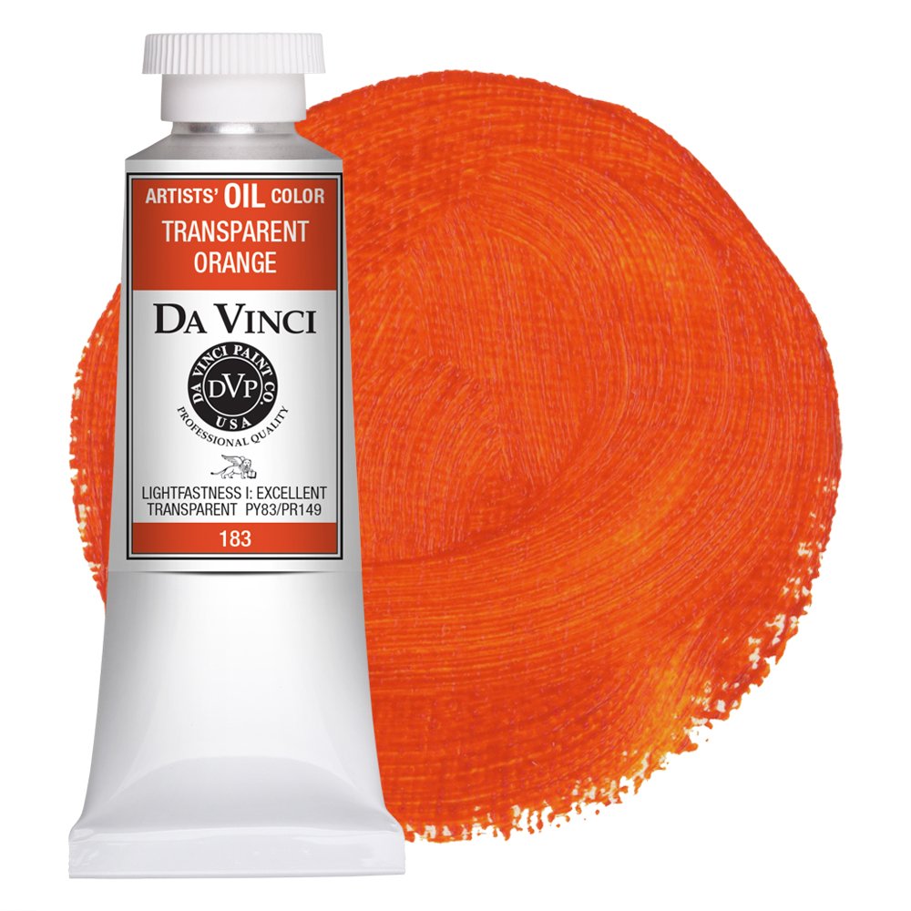 Da Vinci Transparent Orange Artist Oil Paint