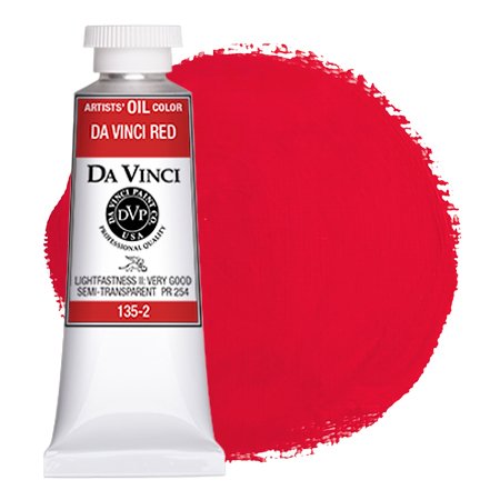 Da Vinci Red Artist Oil Paint