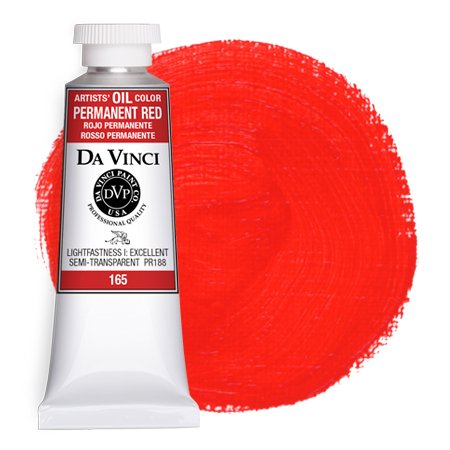 Da Vinci Permanent Red Artist Oil Paint