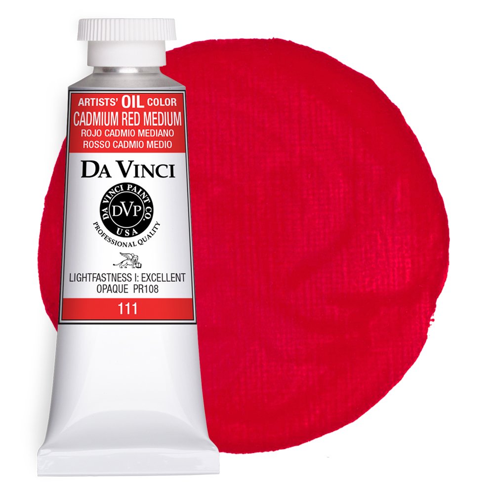Da Vinci Cadmium Red Medium Artist Oil Paint