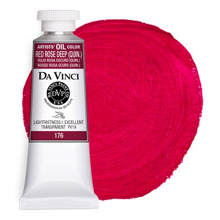 Da Vinci Red Rose Deep Artist Oil Paint