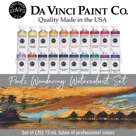Artist Paul Jackson Wandering Watercolorist Da Vinci Watercolor Palette