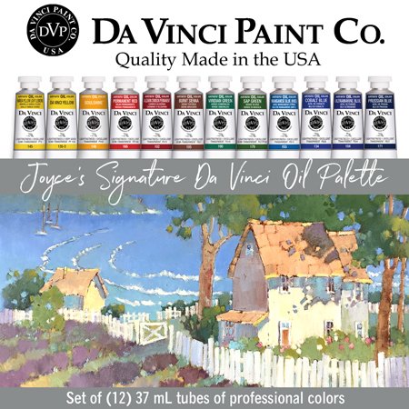 Artist Joyce Hicks Signature Da Vinci 12-Color Oil Palette Set