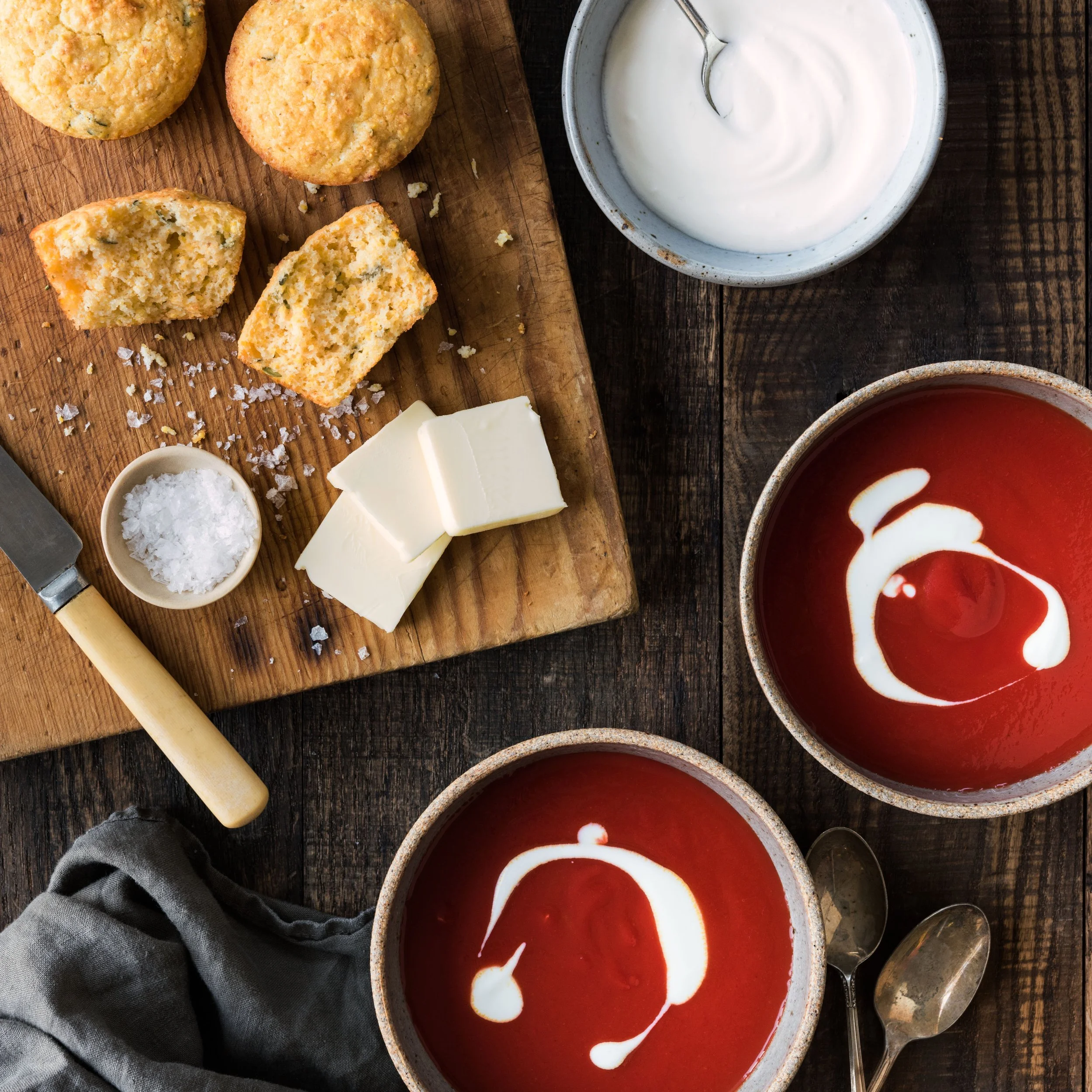 Biscuits and Dip prepared by Ivy Manning. Contact her here.