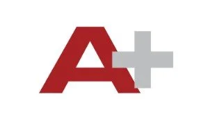 A red letter 'A' with a gray plus sign next to it