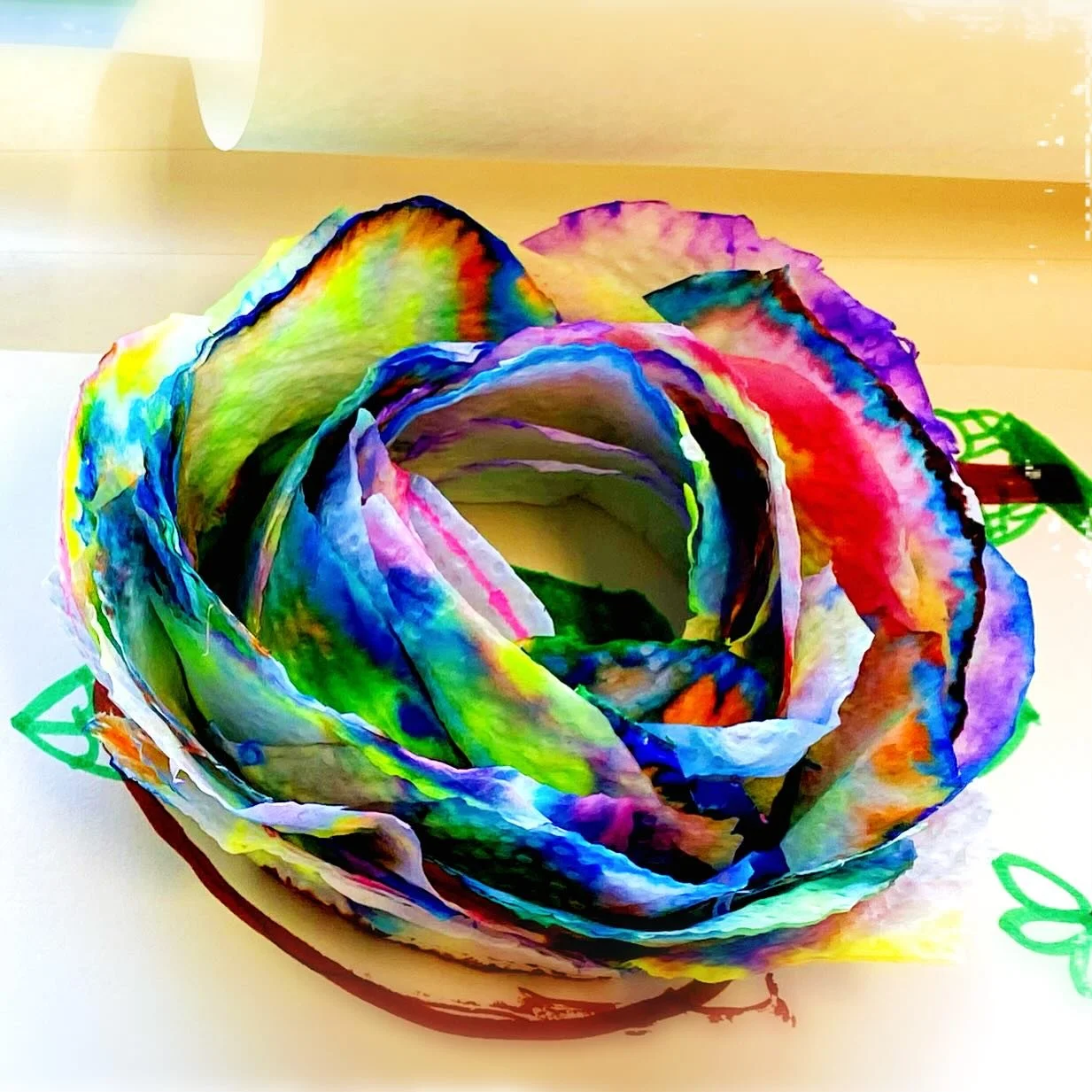 Just makers and paper towel kids art idea #artteacher #artteacherlife #school #littleartist #kidsart