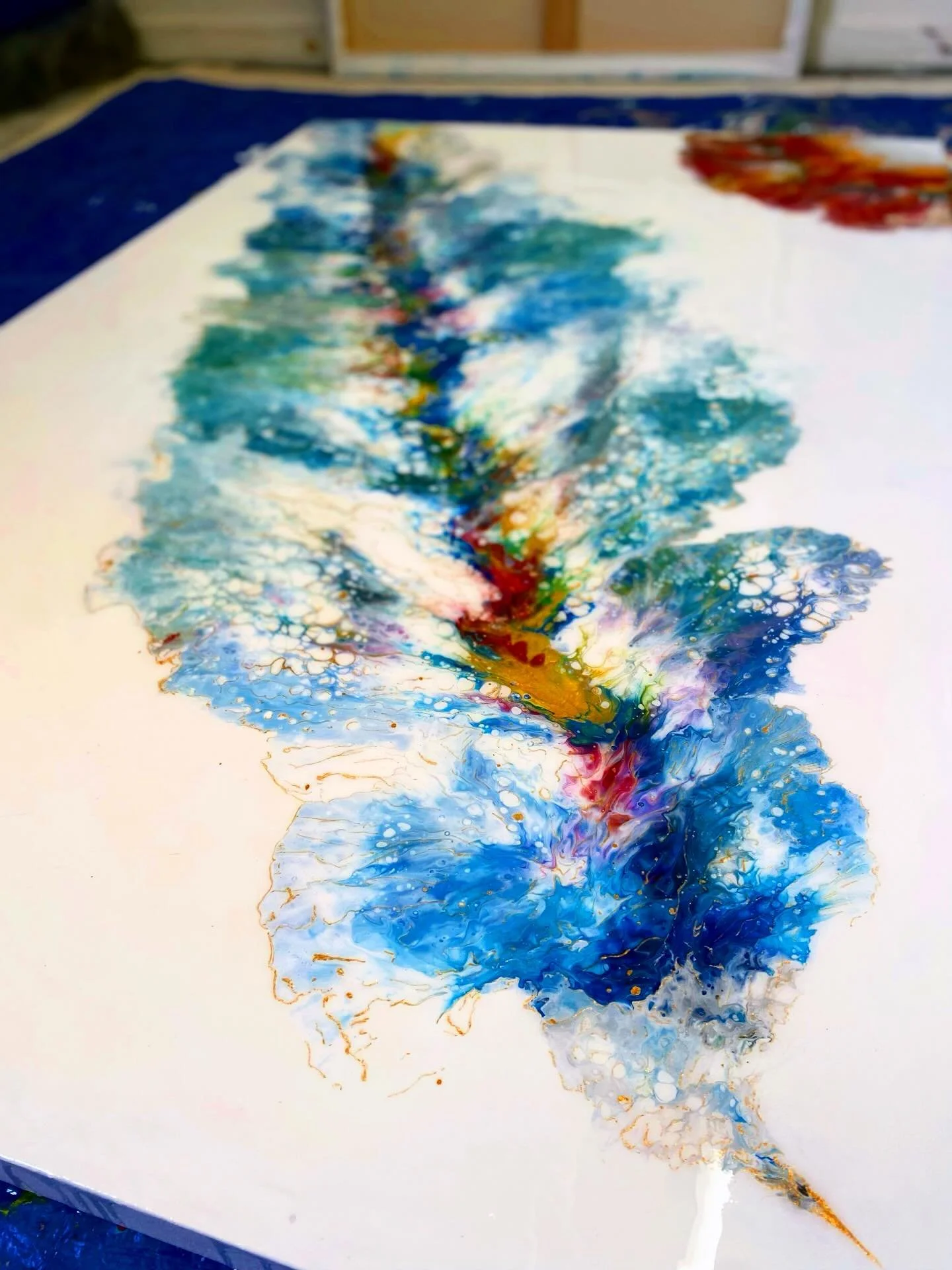 Sometimes the process is hard and you just want to give up ,just remember sometimes you can hate something and then love what you did #art #artist #artlovers #acrylic #artgalleries