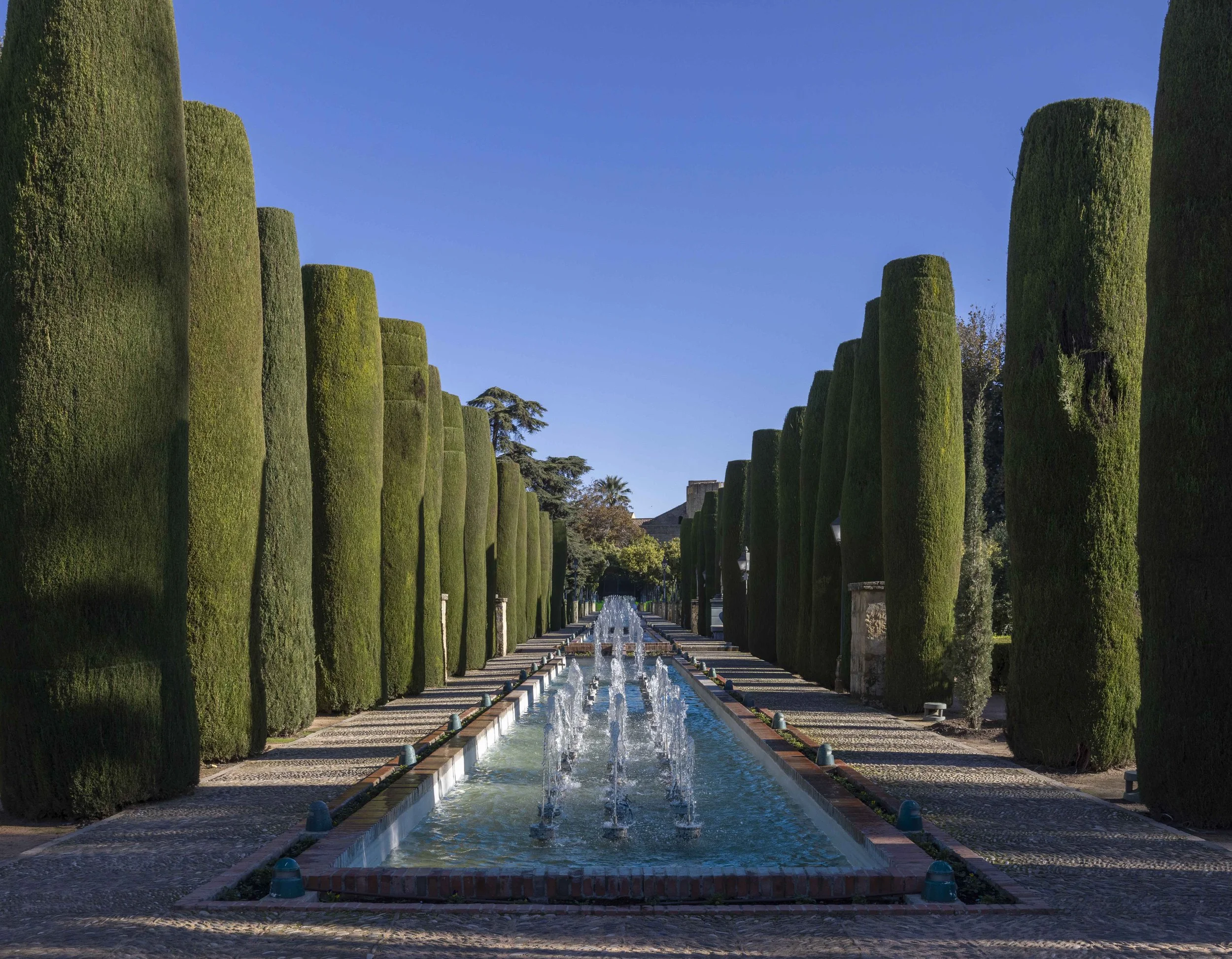 Interior courtyards in the castle