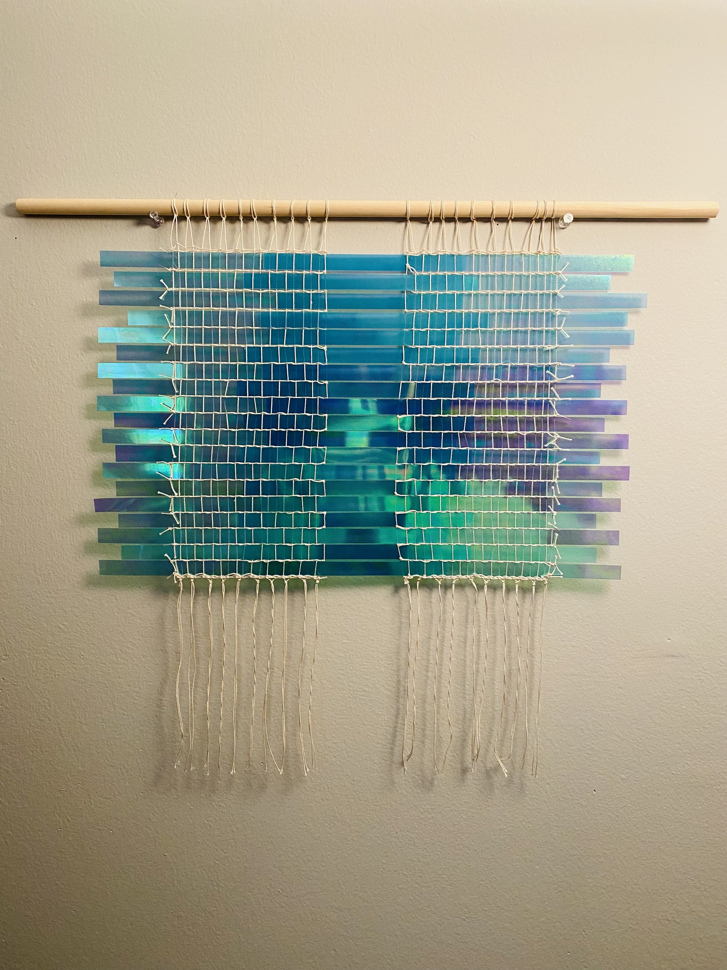 Thin-Film Interference | 18"x19" | Mylar, Thread | 2021