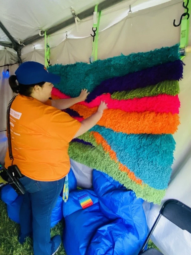Sensory Fiber in sensory tent at COSI Science Festival 2024